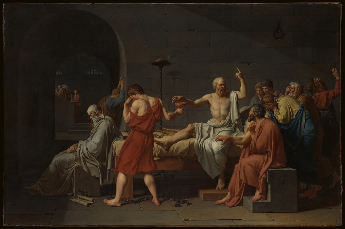 Jacques-Louis David's painting The Death of Socrates